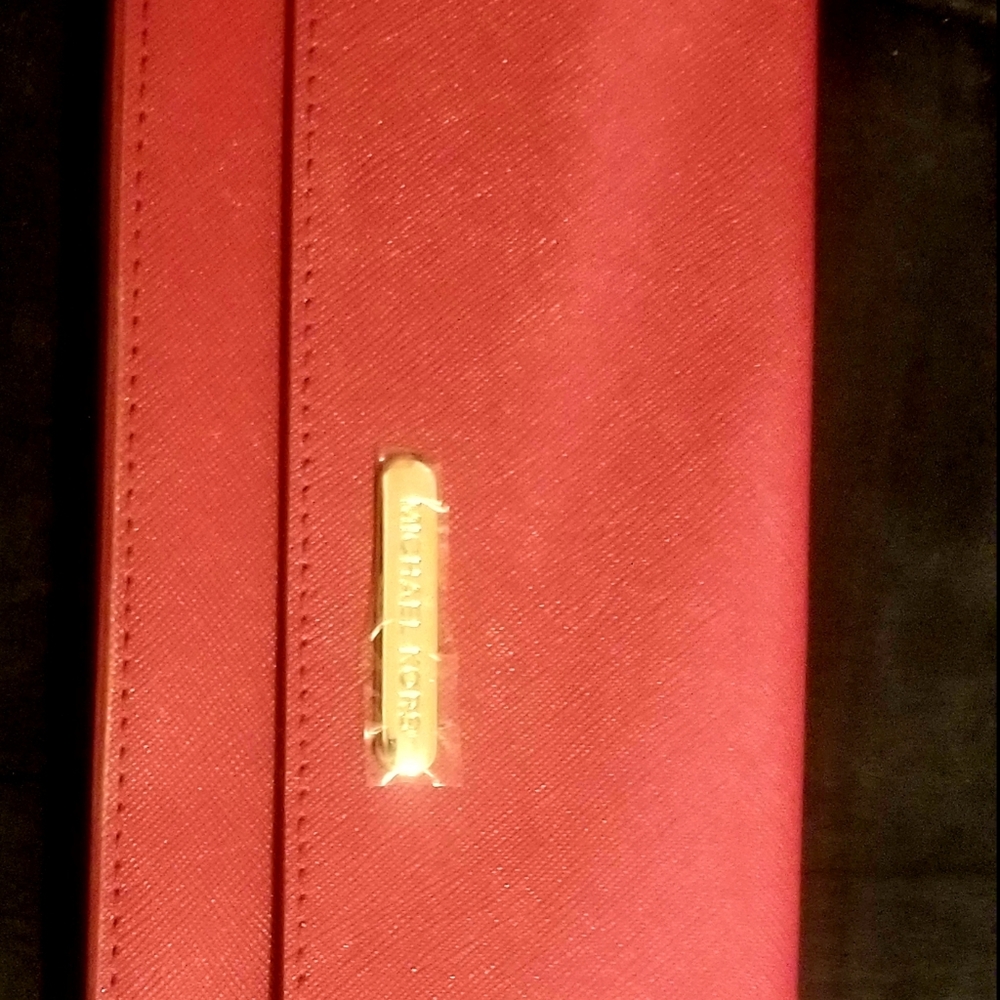 MK make up bag and brand new red wallet